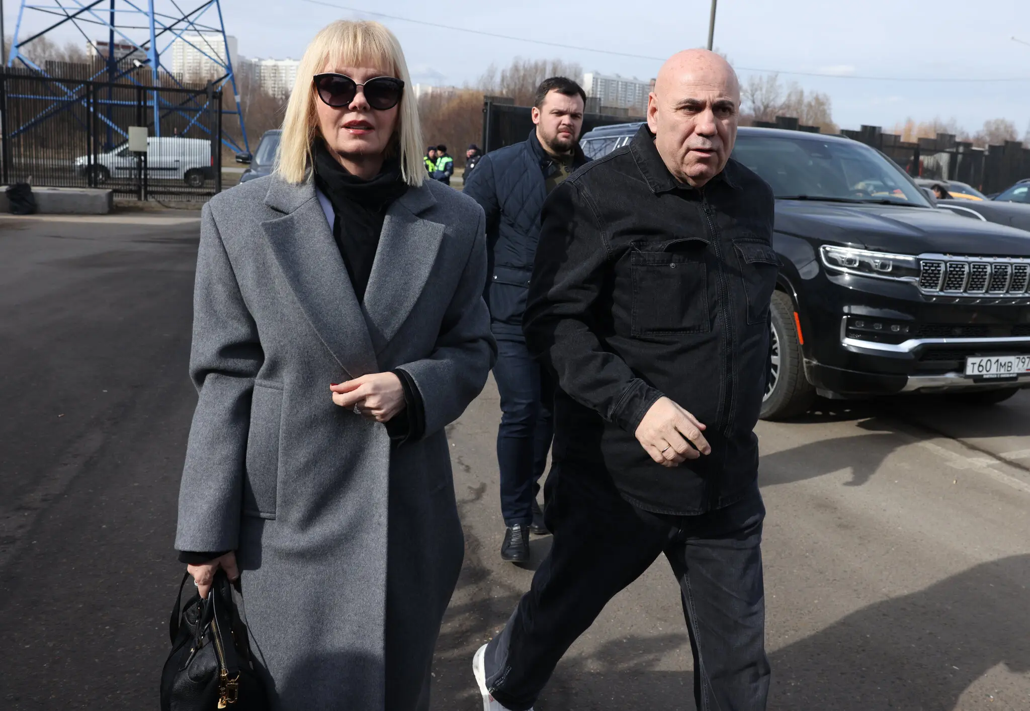 Валерія та пан Пригожин були присутні на похороні болгарсько-російського співака та керівника гурту Бедроса Кіркорова в Москві на початку цього року.